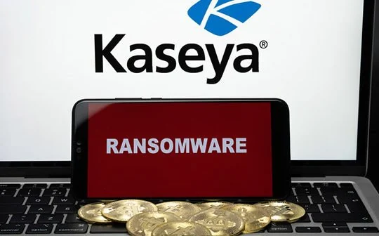 Visual for this record: A holiday-weekend update pushed ransomware through Kaseya's customers