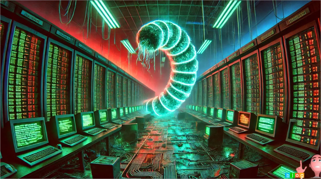 Visual for this record: The 1988 internet worm exposed a missing security focal point